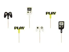 dekoracje-do-muffinek-partydeco-gamer-mix-6105-cm-6-szt