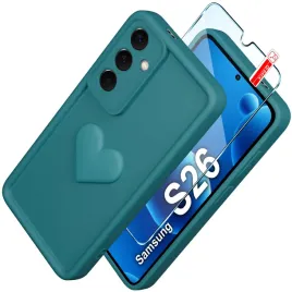 etui-do-samsung-s26-silikonowe-matowe-serce-szklo-ochronne-9h
