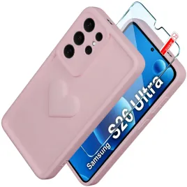 etui-do-samsung-s26-ultra-silikonowe-matowe-serce-szklo-ochronne-9h