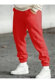 meskie-spodnie-dresowe-welurowe-w-czerwonym-odcieniu-z-mankietem-s-5ia