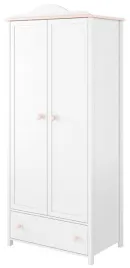 szafa-dla-dziewczynki-85cm-lenart-luna-ln-12-drazki-polka-szuflada-biel