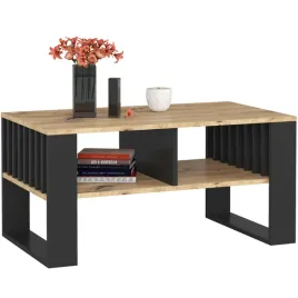 stolik-kawowy-do-salonu-92-cm-z-polkami-industrialny-dab-artisan-czarny