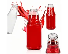 10x-butelka-kubus-soczek-330ml-szklana-na-sok-nalewki-napoje-wode-fi38mm
