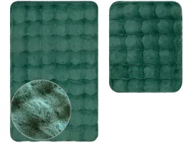 komplet-2-dywanikow-lazienkowych-aruba-zielone-chodniki-antyposlizgowe
