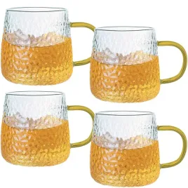 mg-home-szklanki-zlobione-kpl-4x350ml-musztardowe-komplet-szklanek