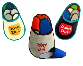 kapcie-obuwie-dla-gosci-dobry-den-5-par-i-jedna-duza-czeskie-napisy