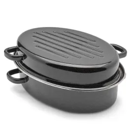 brytfanna-emaliowana-owalna-z-okuciem-i-grillem-32-cm
