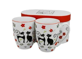 kubki-porcelanowe-duo-animals-koty-etno-380ml-2szt