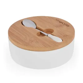 cukiernica-porcelanowa-z-bambusowa-pokrywka-i-lyzeczka-konighoffer-biala
