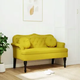 vidaxl-lawka-z-poduszkami-zolta-1205x65x75-cm-aksamit
