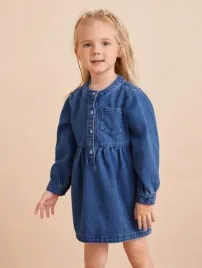 shein-sukienka-dziewczeca-jeansowa-prosta-100-vui