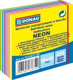 karteczki-samoprzylepne-bloczek-donau-50x50mm-neon-pastel-mix-250-szt