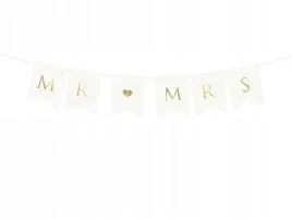 baner-mr-mrs-bialy-zlote-litery-15x85cm