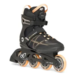 rolki-k2-alexis-80-boa-damskie-42-czarne-brzoskwiniowe-80mm-fitness