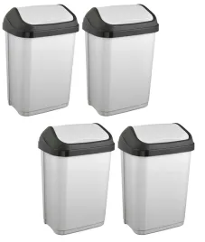 keeeper-kosz-na-smieci-z-uchylna-pokrywa-swantje-4-x-10-l-srebrny