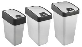 keeeper-zestaw-3-koszy-na-smieci-z-pokrywa-magne-10l-25l-45l-srebrny