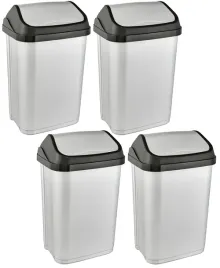 keeeper-kosz-na-smieci-z-uchylna-pokrywa-swantje-4-x-25-l-srebrny