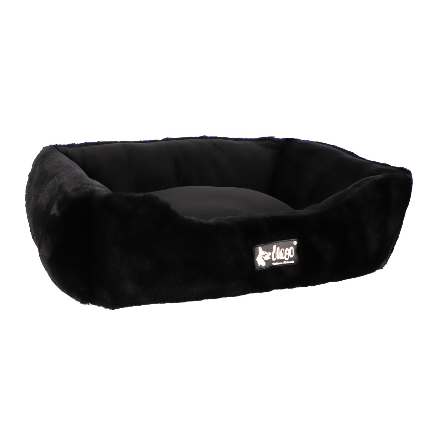 Promocja Legowisko prostokątne HUGME – 50 x 40 x 15 cm; czarny wyprzedaż przecena
