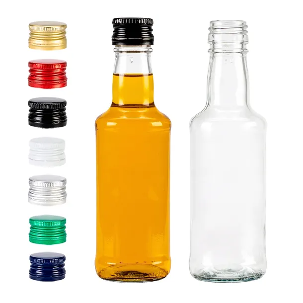 BUTELKA szklana Monopolowa 200 ml + ZAKRĘTKA na prezent sok syrop nalewkę