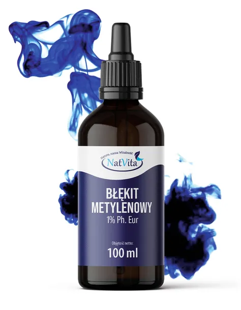 Błękit Metylenowy 1% Roztwór 100ml Ph. Eur. Wysoka Czystość NatVita