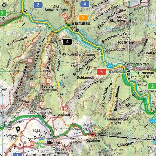 RAX Schneeberg Austria mapa samochod.140 000 FB ERLI.pl