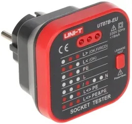 tester-gniazd-sieciowych-z-funkcja-sprawdzania-rcd-ut-07b-eu-uni-t