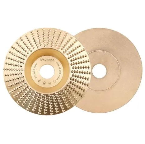 Tarcza 125MM do szlifowania drewna tarnik do drewna PŁASKA Kormax rzeźbieni