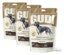 gudi-klopsiki-z-konina-100g-naturalne-dla-psa-smaczki-100percent-mono-3pack
