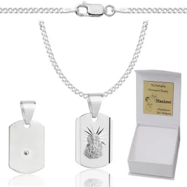 lancuszek-srebrny-meski-pancerka-diamentowany-z-medalikiem-grawer-gratis