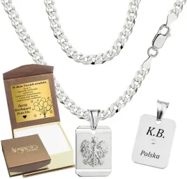 lancuszek-srebrny-meski-pancerka-blaszka-z-orzelkiem-pr-925-grawer-gratis
