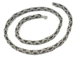 lancuszek-srebrny-splot-krolewski-510-mm-gruby-oksydowany-grawer-gratis