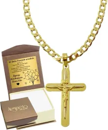 lancuszek-zloty-meski-diamentowany-pelny-z-krzyzykiem-pr-585-grawer-gratis