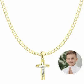 zloty-lancuszek-pancerka-diamentowany-pelny-z-krzyzykiem-585-grawer-gratis