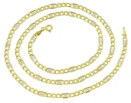 zloty-lancuszek-damski-360-mm-dwa-kolory-zlota-pr-585-grawer-gratis