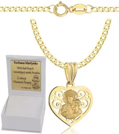 zloty-lancuszek-damski-pancerka-pelny-z-medalikiem-pr-585-grawer-gratis