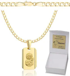 lancuszek-zloty-pancerka-pelny-diamentowany-z-medalikiem-pr-585
