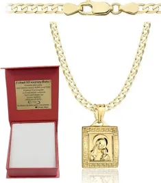 lancuszek-zloty-pancerka-pelny-diamentowany-z-medalikiem-585-grawer-gratis