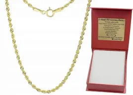 zloty-lancuszek-damski-diamentowany-kordel-200-mm-pr-585-grawer-gratis