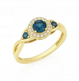 zloty-pierscionek-niebieski-brylant-037-ct-pr-585
