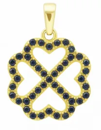 zawieszka-zlota-dwustronna-koniczynka-pr-585