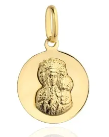 medalik-matka-boska-czestochowska-gladkie-zlote-kolo-pr-585