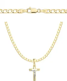 zloty-lancuszek-pancerka-270-mm-pelny-z-krzyzykiem-pr-585-grawer-gratis