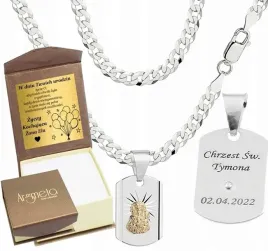 lancuszek-srebrny-diamentowany-380-mm-z-medalikiem-pr-925-grawer-gratis