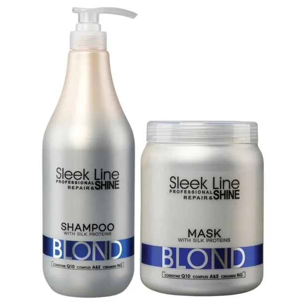 STAPIZ Szampon Maska do włosów blond 2x1000ml