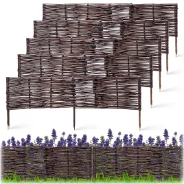 palisada-ogrodowa-wiklinowa-obrzeze-trawnikowe-plotek-100x40-cm-zestaw-5szt