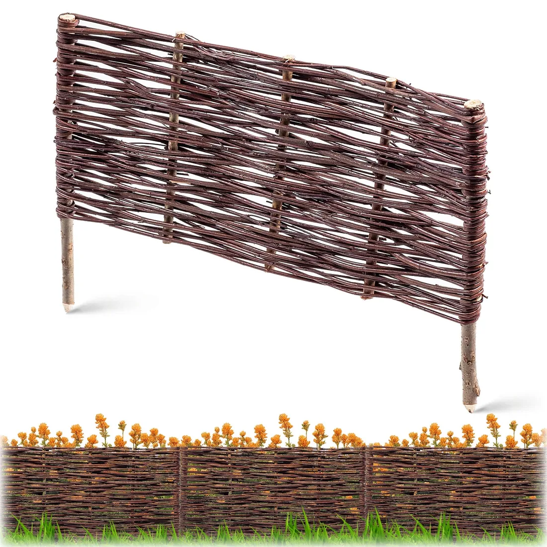 palisada-ogrodowa-wiklinowa-obrzeze-trawnikowe-plotek-60x40-cm-wysoka-plot-stan-nowy