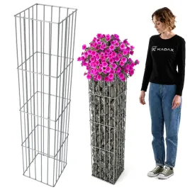 pergola-ogrodowa-slup-donica-gabionowa-gabion-podpora-dla-roslin-120cm
