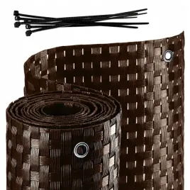 oslona-balkonowa-technorattan-1x6m-brazowa-mata-na-balkon-taras-premium