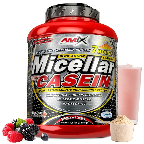 MICELLAR CASEIN - Kazeina micelarna na noc - Białko, Odżywka białkowa 2,2kg