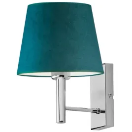 kinkiet-lampa-scienna-lampka-na-sciane-zielony-led-e27-abazur-welurowy